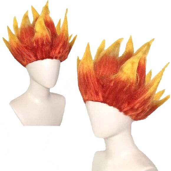 Short Spiked Wig Cosplay Costume Hair Halloween Party Wig Unisex Anime Style - Picture 6 of 9